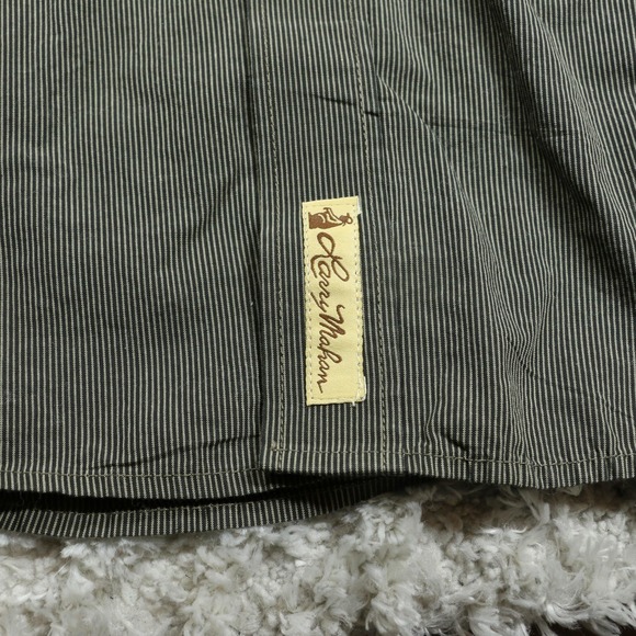 Larry Mahan Cowboy Collection Shirt Mens XL Gray Western Pearl Snap Cotton Rodeo - Picture 4 of 14